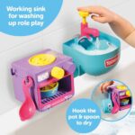 TOMY Toomies Bubble & Bake Badewannen Küche – 2-in-1 Rollenspielset ab 18 Monaten – Bild 8