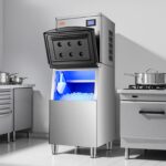 VEVOR Eismaschinenkopf 204 kg/Tag – Edelstahl Eisbereiter mit Touch-Display & Selbstreinigung – Bild 8