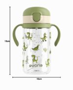 Evorie Tritan Trinkflasche 300 ml mit Strohhalm – Auslaufsicher für Kleinkinder 1–3 Jahre – Bild 2