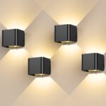 GEARLITE LED Wandleuchte mit Bewegungsmelder 4er-Pack – Wiederaufladbar für Innen & Aussen