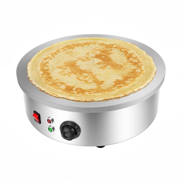 KumuJ Crêpes Maker 3000W mit 45cm Gusseisenplatte – Profi Crepesgerät 50-300°C