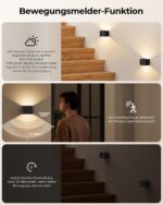 VIWAVE 2er-Set Akku-Wandleuchte mit Bewegungsmelder & Fernbedienung – Intelligente Innenbeleuchtung – Bild 6
