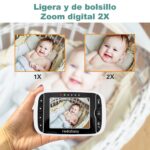 HelloBaby Video-Babyphone mit 3,2" Display – 355° Kamera, HD-Nachtsicht, ohne WLAN – Bild 7