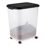 Amazon Basics Tierfutterbehälter 31,2 L mit Rädern – Frischhaltung für Hunde & Katzen