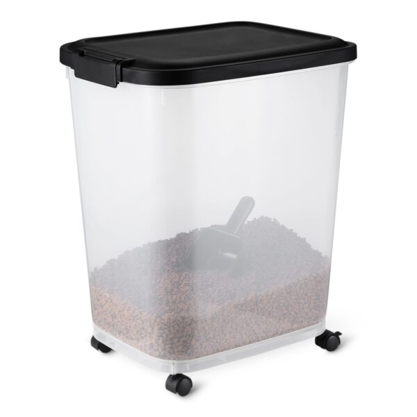 Amazon Basics Tierfutterbehälter 31,2 L mit Rädern – Frischhaltung für Hunde & Katzen