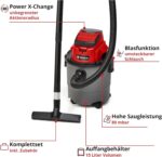 Einhell TC-VC 18/15 Li Solo Akku-Nass-Trockensauger – 15L Behälter mit Power X-Change – Bild 5