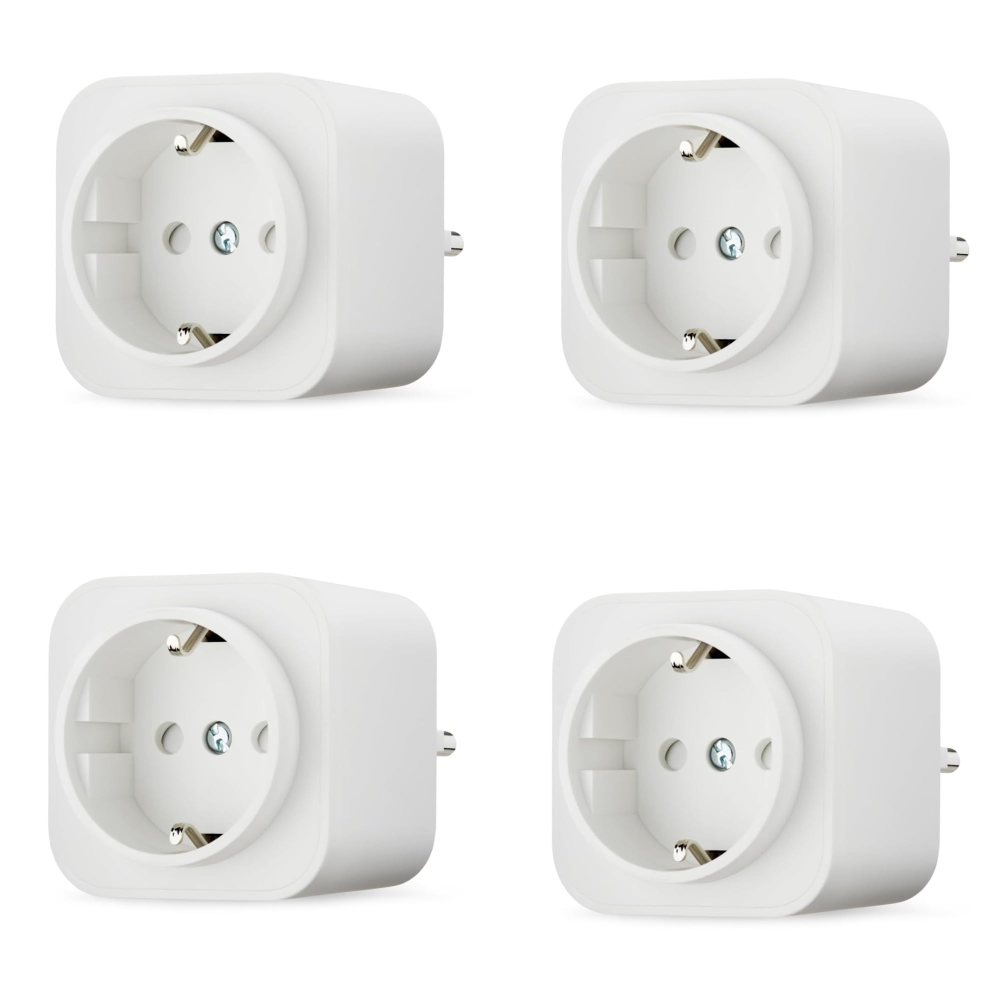 Amazon Basics Smart WLAN-Steckdose 4er-Set – Alexa-gesteuerte Steckdosen für EU