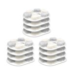 HOMJOY 12er-Pack Katzenbrunnen Filter – Aktivkohle-Filtration für Pretty Paw Brunnen