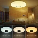 TODEHI 36W RGB LED Deckenleuchte mit Bluetooth Lautsprecher – Dimmbar & APP-steuerbar – Bild 4
