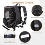 Lekesky XL Haustier-Rucksack – Erweiterbar & faltbar für Katzen und Hunde bis 10 kg – Bild 4