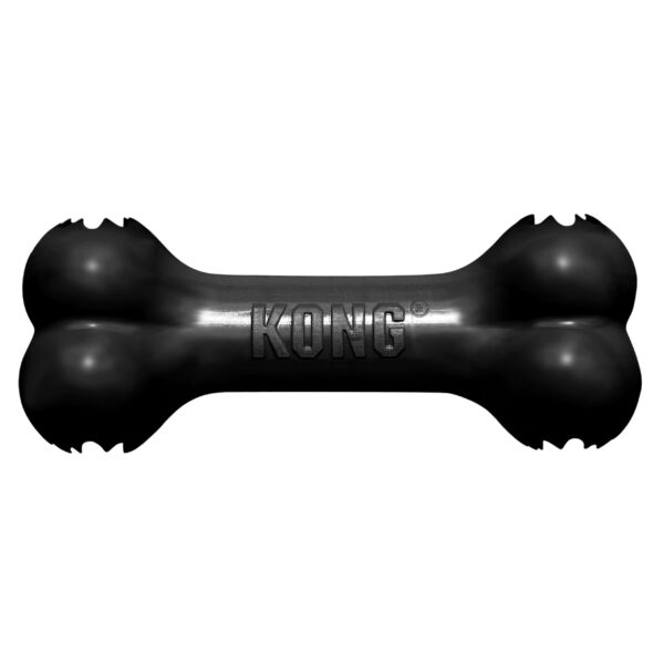 KONG Extreme Goodie Bone für grosse Hunde – Befüllbarer Kautschuk-Knochen für starke Kauer