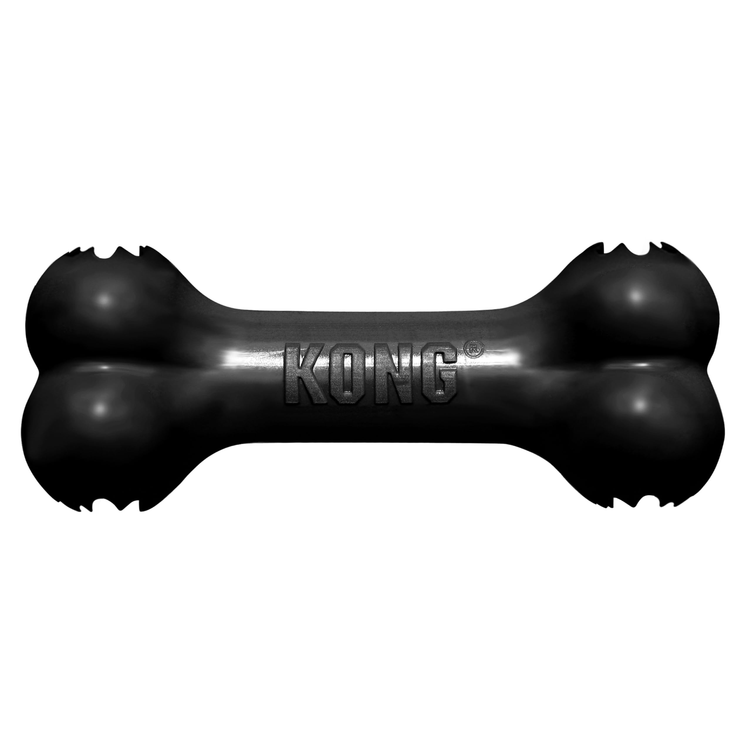 KONG Extreme Goodie Bone für grosse Hunde – Befüllbarer Kautschuk-Knochen für starke Kauer