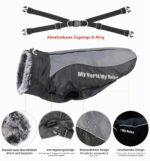 Idepet Hundemantel wasserdicht & warm – Reflektierender Schneeanzu für mittelgrosse Hunde – Bild 6