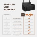 WUGLO Hunde-Autositz Rückbank – Extra stabil für Hunde bis 26 kg – Bild 2