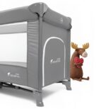 SEVERNO Honey Bunny Baby-Reisebett – Faltbar mit Matratze, Rollen & Transporttasche – Bild 7