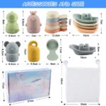 BIQIQI 15-teiliges Badespielzeug Set mit Spritztieren & Booten – Sicheres Wasserspielzeug für Kleinkinder – Bild 3