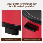 Eamoment 1,8L Reiskocher mit Dampfgarer & Antihaftbeschichtung – 700W für 1–10 Personen – Bild 6