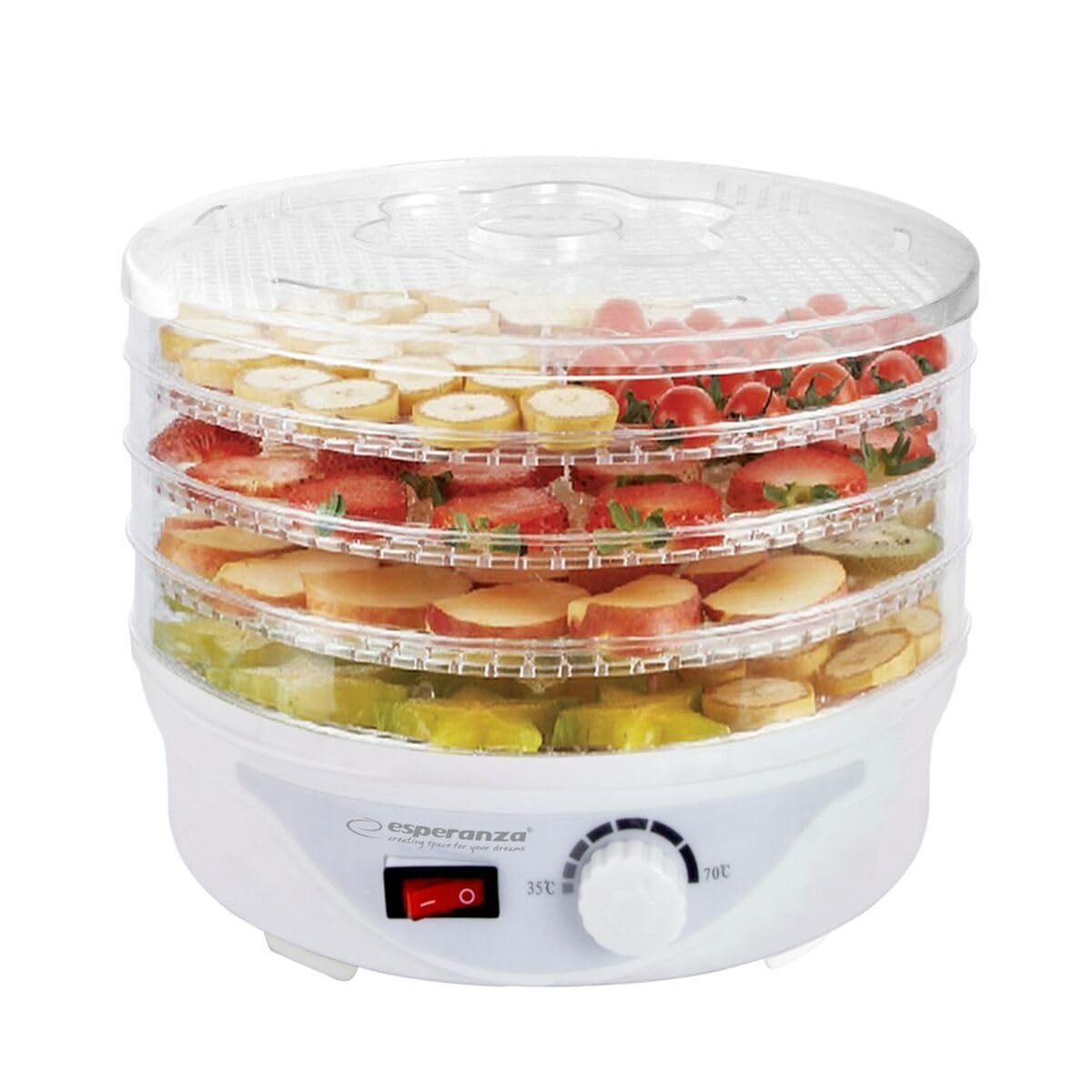 Esperanza DÉLICATESSE Dörrautomat – Professioneller Trockner für Obst, Fleisch & Kräuter