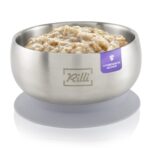 Rilli Edelstahl-Babyschüssel mit Saugnapf & Deckel – Thermoisolierend für BLW