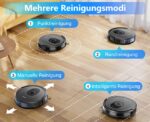 Tikom G8000 Max Saugroboter 2 in 1 mit Wischfunktion – 5000Pa Saugkraft für Tierhaare – Bild 7