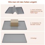 Pawinner Katzenstreu Matte 80x56cm Silikon – Wasserdicht & rutschfest für saubere Böden – Bild 8