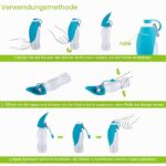Petsoigné Hund Wasserflasche 600ml – Faltbare Trinkflasche für Unterwegs in Blau – Bild 7