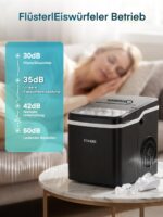 FOHERE 14kg Eiswürfelmaschine – Kompakt mit Selbstreinigung & 2 Eisgrößen – Bild 7