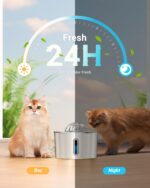 BalimoPet Katzenbrunnen Edelstahl 2,2L – Superleiser Trinkbrunnen mit Vierfachfilter – Bild 4