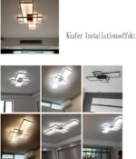 XIN'S LED Deckenleuchte 80W 90cm – Moderne Wohnzimmerlampe mit stufenloser Farbtemperatur – Bild 5