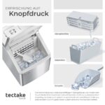 tectake Profi Eiswürfelmaschine 13 kg/24h – Klare Eiswürfel für Bar, Büro & Events – Bild 8