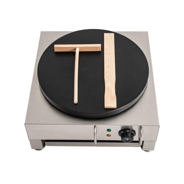 LKHDONG Elektro-Crêpes Maker 40 cm – Profi-Crepesgerät 2,8 kW mit Antihaftbeschichtung