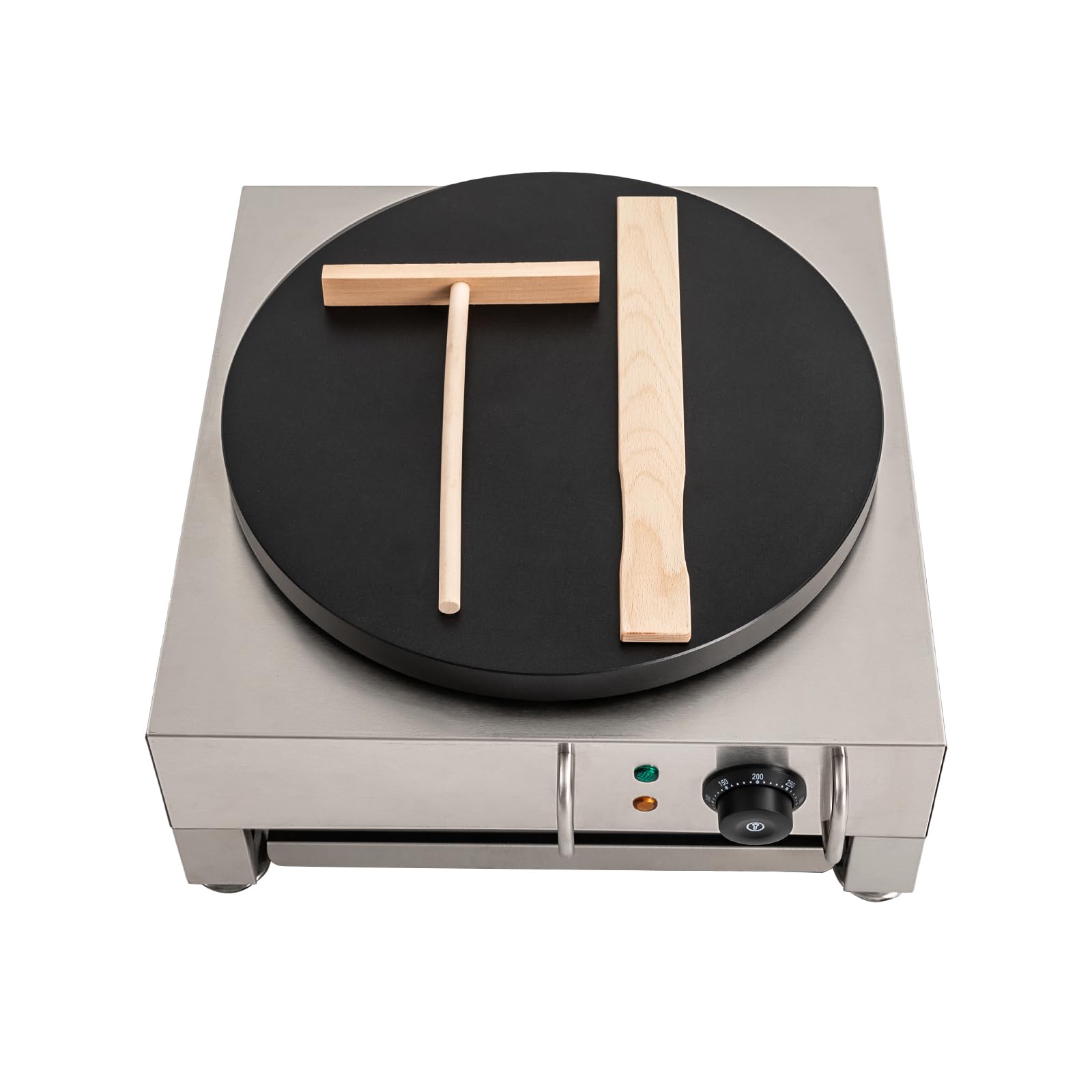 LKHDONG Elektro-Crêpes Maker 40 cm – Profi-Crepesgerät 2,8 kW mit Antihaftbeschichtung
