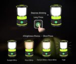 EULOCA LED-Campinglaterne 1200 Lumen – 360° dimmbar mit 4 Modi für Outdoor & Zuhause – Bild 4