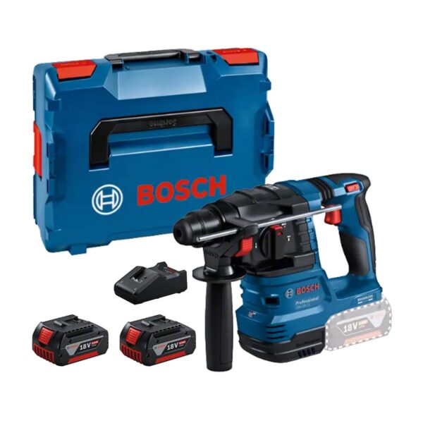 Bosch Professional GBH 18V-22 Akku-Bohrhammer – SDS-plus mit 2x 4.0Ah & Ladegerät