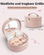 VLANDO Schmuckkästchen mit Spieluhr & Drehendem Ballerina – Schmuckbox für Mädchen ab 4 Jahren – Bild 3