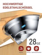 Vantic Erhöhter Hundenapf mit Bambus-Ständer – 6-fach höhenverstellbar für Hunde & Katzen – Bild 6