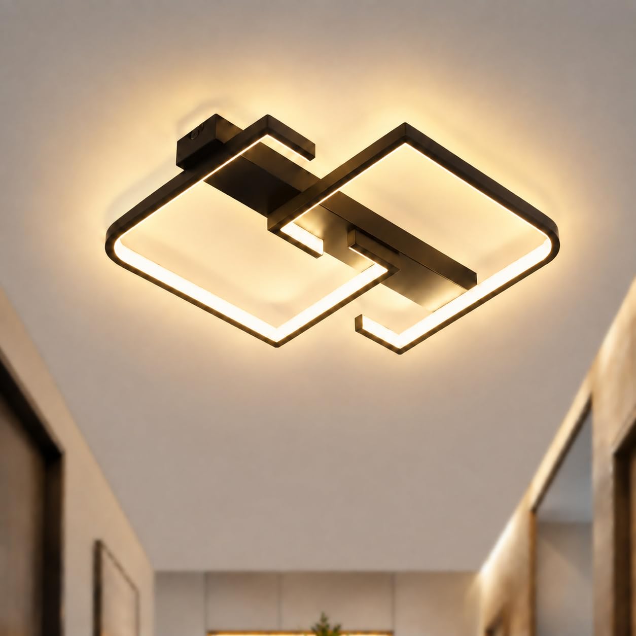 CBJKTX LED-Deckenleuchte 30cm 19W 3000K Warmweiss – Modernes Design für Wohn- & Schlafzimmer