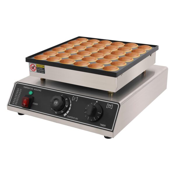 Mqwdxzfes 36-Loch Poffertjes Maker 950W – Professioneller Muffin-Backautomat für Gewerbe & Haushalt