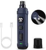 Casfuy Krallenschleifer für Hunde mit 2 LED-Leuchten – Elektrischer Krallentrimmer für kleine & mittelgrosse Haustiere