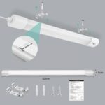 IEGLED 120cm LED Feuchtraumleuchte 36W 4000LM mit Bewegungsmelder – IP65 Deckenlampe – Bild 7