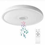 AIHONKON 28cm LED Deckenleuchte mit Bluetooth Lautsprecher – Dimmbar & RGB Farbwechsel