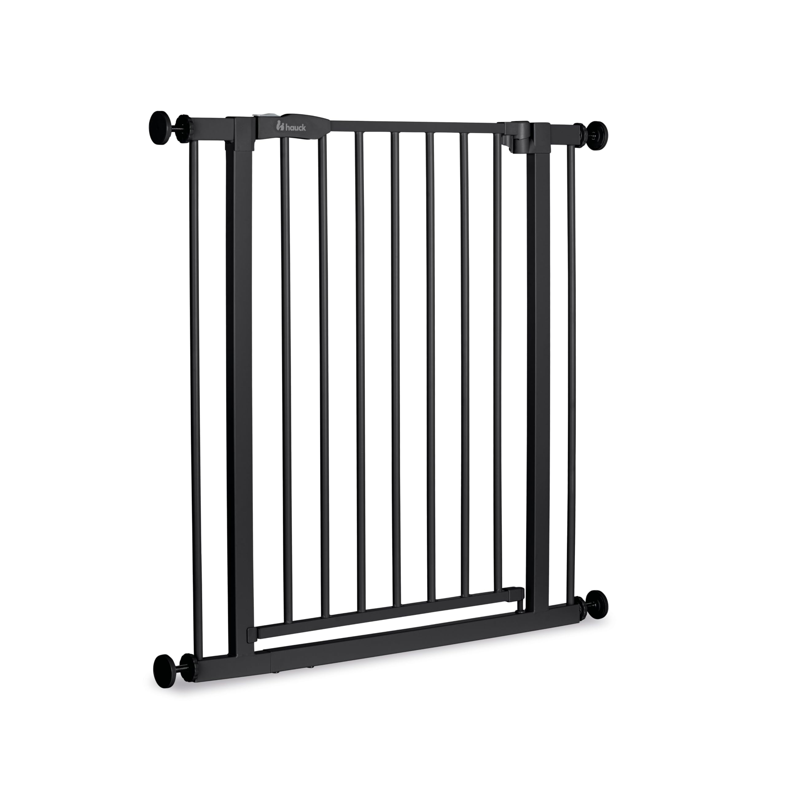 hauck Standard Türschutzgitter 75–80 cm – Absperrgitter ohne Bohren mit Einhandbedienung