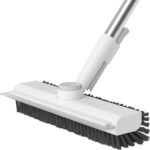AIR U+ Bodenbürste mit Teleskopgriff – 3-in-1 Fliesenreiniger mit Schaber & Abzieher