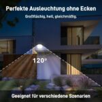 Jiubiaz LED Strahler 50W Außen dimmbar – IP66 Flutlicht 3000K-6500K für Garten & Hof (4er Set) – Bild 5