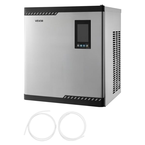 VEVOR kommerzielle Eismaschine 136 kg/Tag – Edelstahl-Eisbereiter mit Touch-Display für Gastronomie