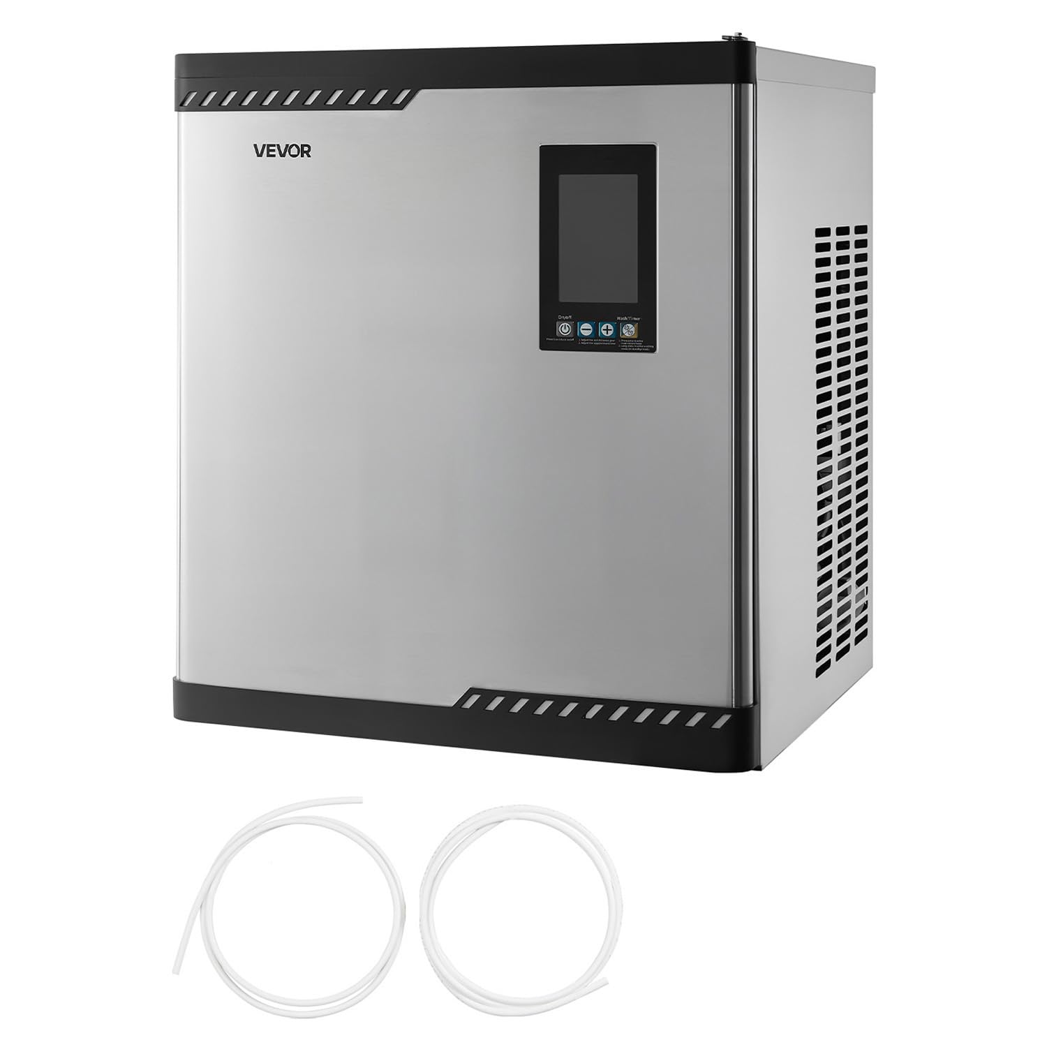 VEVOR kommerzielle Eismaschine 136 kg/Tag – Edelstahl-Eisbereiter mit Touch-Display für Gastronomie