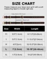 Joytale Hundehalsband Leder Grösse L – Weiches Echtleder mit robuster Metallschnalle – Bild 3