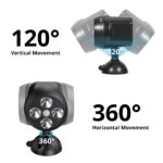 NICREW Bewegungsmelder Aussen 2er Set – PIR Sensor mit 600 Lumen LED für Sicherheit – Bild 3