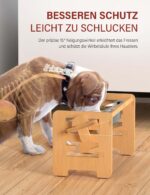 Vantic Erhöhter Hundenapf mit Bambus-Ständer – 6-fach höhenverstellbar für Hunde & Katzen – Bild 4