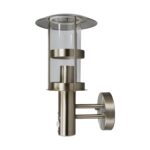 Lindby Edelstahl Wandleuchte aussen mit Bewegungsmelder IP44 – moderne Aussenleuchte